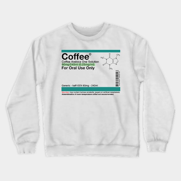 Coffee Oral Solution Crewneck Sweatshirt by maped